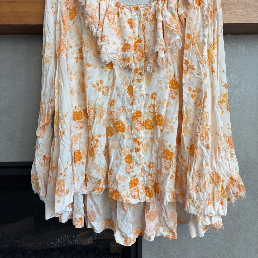 Free People Loretta Printed Tunic Top, Size M - Picture 6 of 15